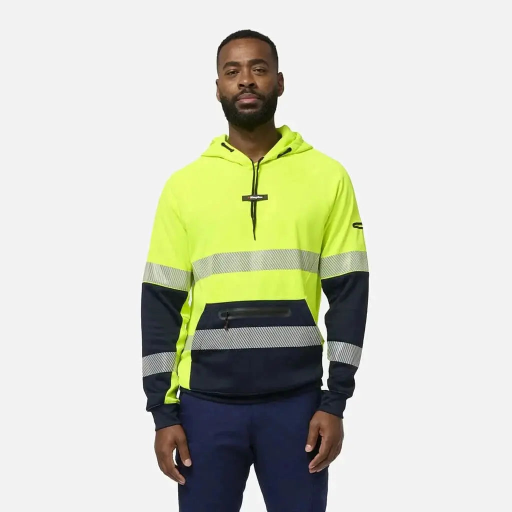 KingGee Hi Vis Water Repellent Taped Hoodie K55013
